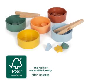 small foot Montessori Sortierspiel mit Zange